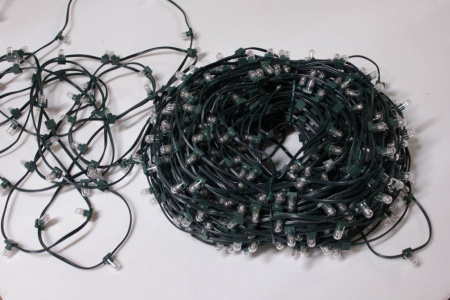 Гирлянда Клип Лайт , мульти, темно-зеленый провод, 100м