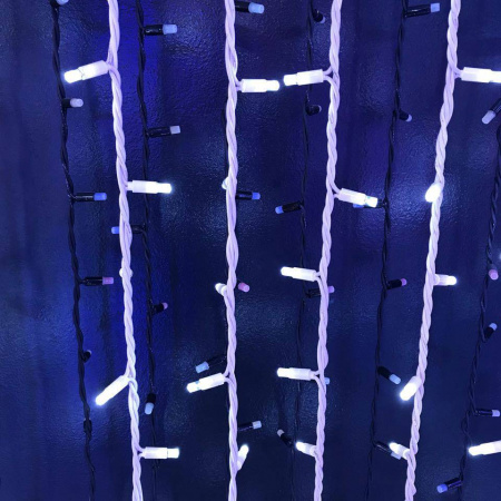 Световой занавес "Дождь" 2*6м, красные диоды, провод каучук