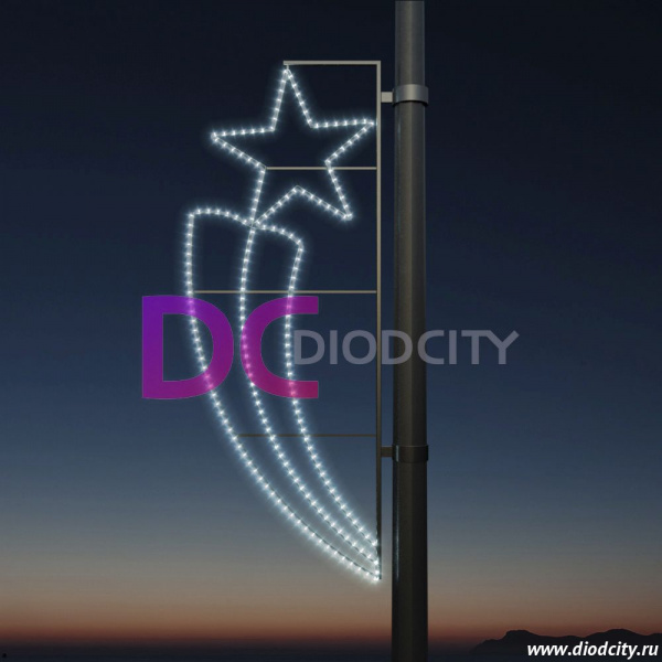 Световая консоль "Факел" 160*65 см белая