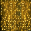 Световой занавес "Дождь" 2*3м, желтые диоды, провод каучук
