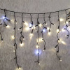 Гирлянда - бахрома  3 х 0.7м, теплые белые диоды, мерцающая