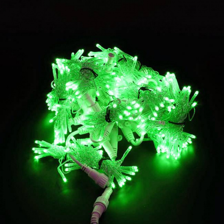 Светодиодный занавес "Дождь", 2 х 1.5м. зеленые диоды