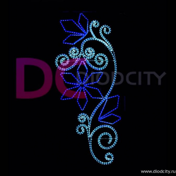 Светодиодная консоль "Русские самоцветы", 200х100 см