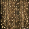 Светодиодный занавес "Дождь", 2 х 6м теплые белые диоды IP65