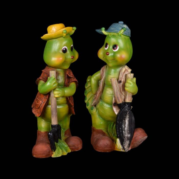 Обьемная фигура из стекловолокна "ГУСЕНИЦА С ВИЛАМИ", 80*48*35 см, 24 В