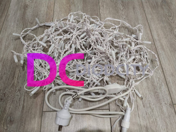 Гирлянда - бахрома  3 х 0.7м, желтые диоды