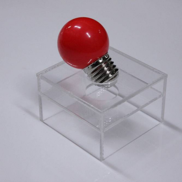 Светодиодная лампа для Белт Лайта 220V-0.5Вт красная D45 (диммируемая)