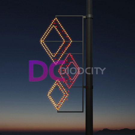 Светодиодная консоль "Разноцветие форм" 150*60 см