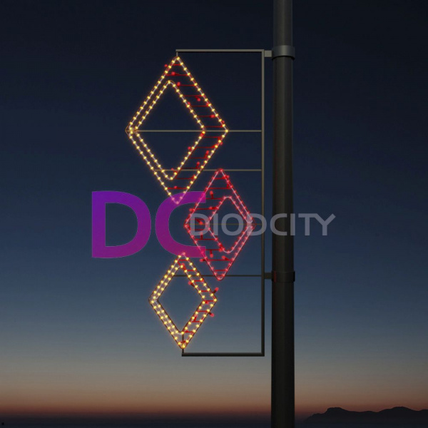 Светодиодная консоль "Разноцветие форм" 150*60 см