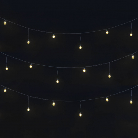 Гирлянда Ламполайт 10 * 0.28 м теплая белая