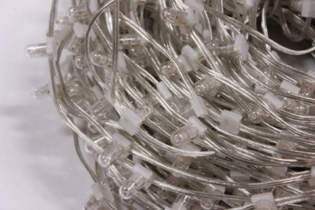 Гирлянда на деревья Клип Лайт мерцающий, 100 м, мульти (белый flash)