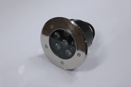 Светильник грунтовой LED-свет синий D150, 6W, 12V