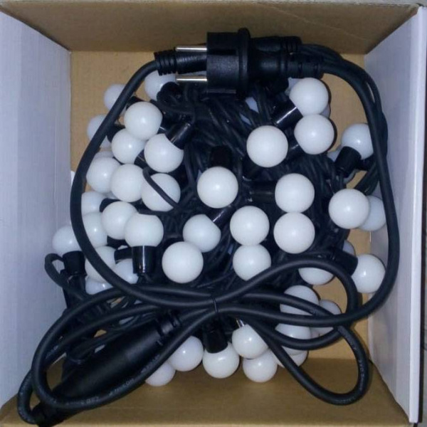 Гирлянда "Мультишарики", длина 15 м, D - 25 мм, красный