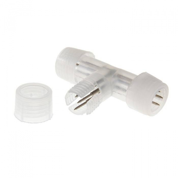 Т-образный коннектор для 3х-проводного 13 мм. дюралайта