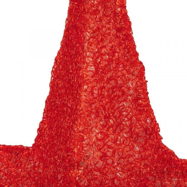 Световая акриловая макушка "Звезда" 80 см, красная