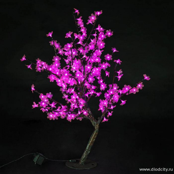 Светодиодный вишневый куст, розовый