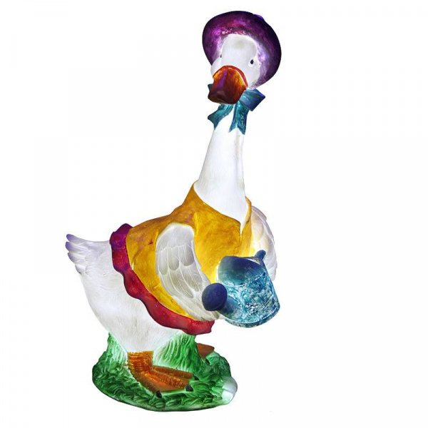 Объемная фигура из стекловолокна "Гусь с лейкой", 68*30*25 см, 24 В