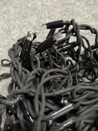 Гирлянда - бахрома  4.8 х 0.6м, синие диоды, мерцающая