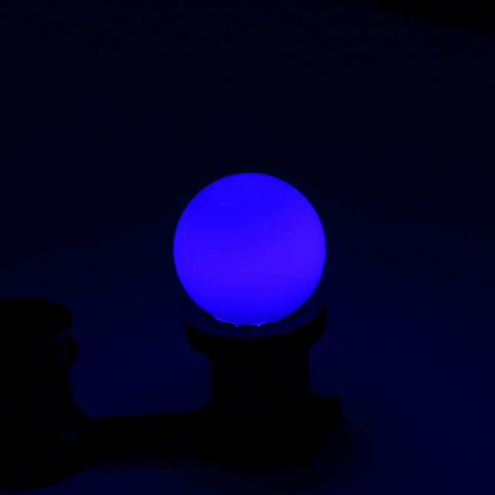 Светодиодная лампа для Белт Лайта 220V-0.5Вт синяя D45 (диммируемая)