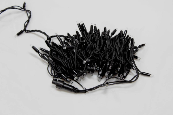 Гирлянда  LED Стринг Лайт, герметичный колпачок IP65 10м теплая белая