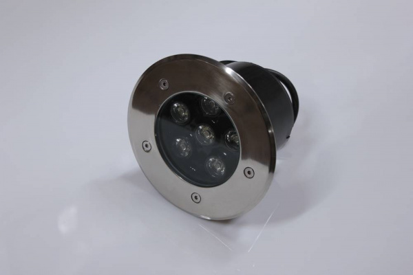 Светильник грунтовой LED-свет синий D150, 6W, 12V