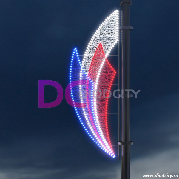 Световая консоль "Парус триколор" 186*61 см