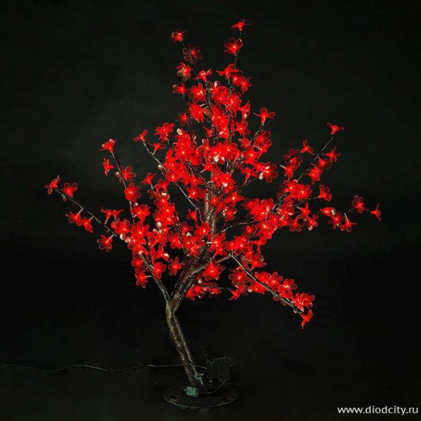 Светодиодный вишневый куст, красный