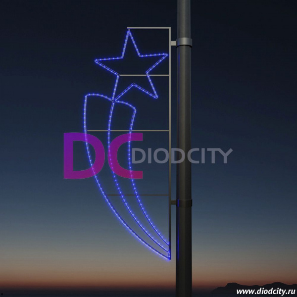 Световая консоль "Факел" 160*65 см синяя