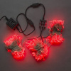 Гирлянда "Клип Лайт Спайдер" 3 нити по 20 м, красные диоды, мерцающая