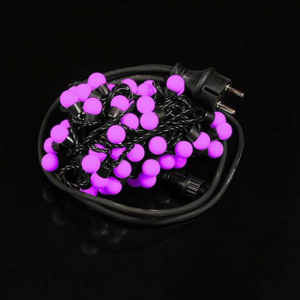 Гирлянда "Мультишарики - мини", длина 10 м, цвет  розовый