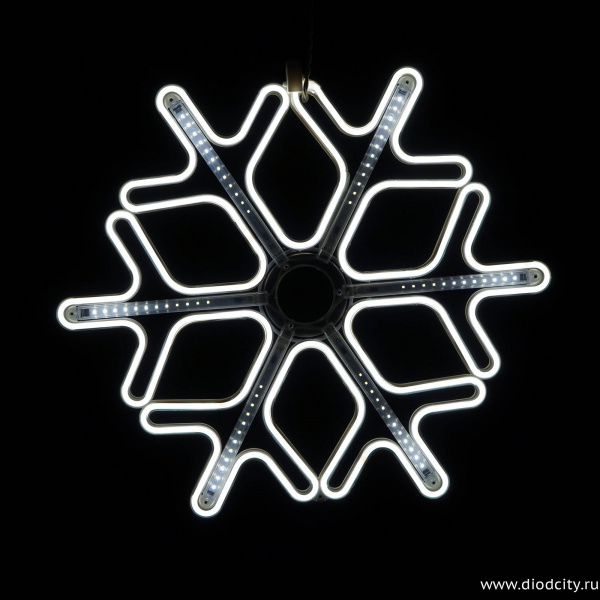 Фигура светодиодная "Снежинка" с динамикой, холодная белая