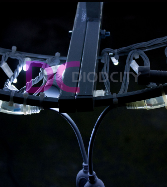 Светодиодная консоль "Танцующие кольца", 220х90см