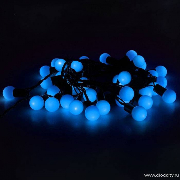 Гирлянда "Мультишарики - мини", длина 10 м, цвет  синий