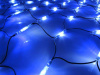 Гирлянда - сеть светодиодная 2 х 1.5 м, белый/синий, провод каучук. IP 65