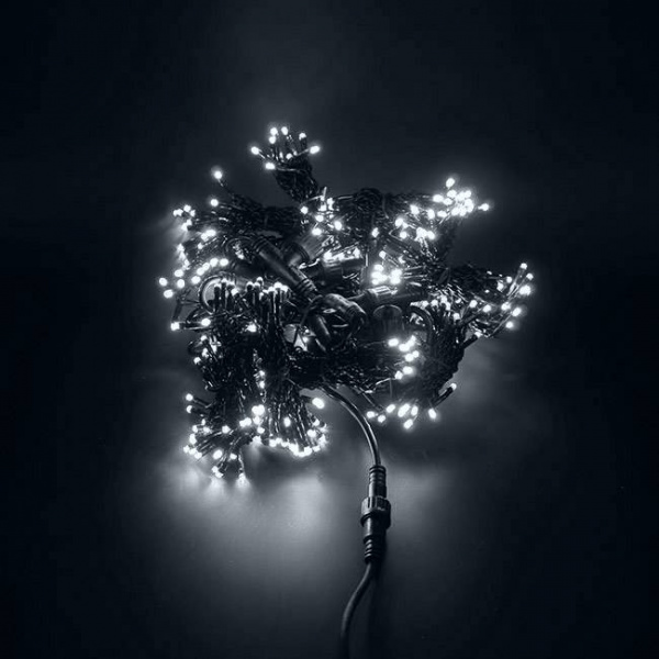 Светодиодный занавес "Дождь", 2 х 9м. белые  диоды