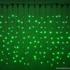 Светодиодный занавес "Дождь", 2 х 1.5м. зеленые диоды
