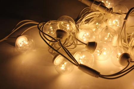 Гирлянда Белт Лайт 50 ламп, цвет теплый белый, длина 10 м