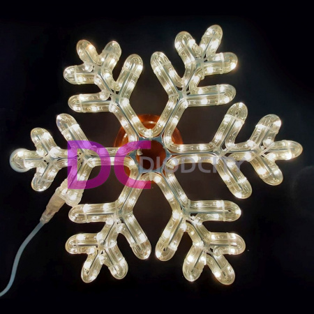 Светодиодная снежинка 40 см, цвет в ассортименте