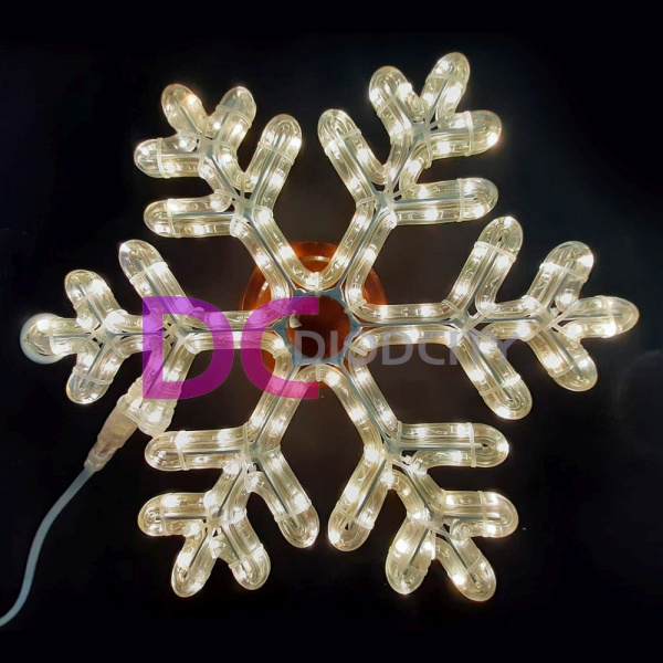 Светодиодная снежинка 40 см, цвет в ассортименте
