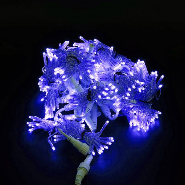 Светодиодный занавес "Дождь", 2 х 6м. синие  диоды