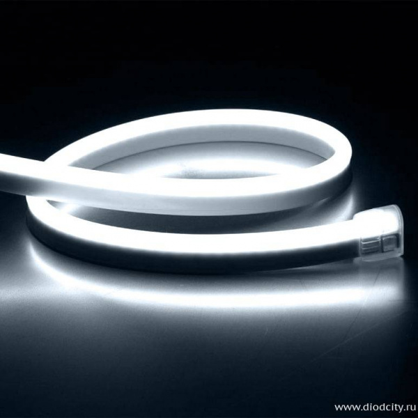 Гибкий неон 220V-2835-120P-big size, размер 12*25мм, белый