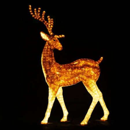 Световые акриловые фигуры "Пара благородных оленей"
