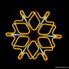 Фигура светодиодная "Снежинка" с динамикой, желтая