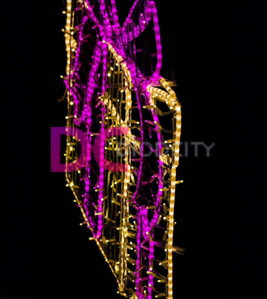 Световое панно " Три подарка" h 350 см