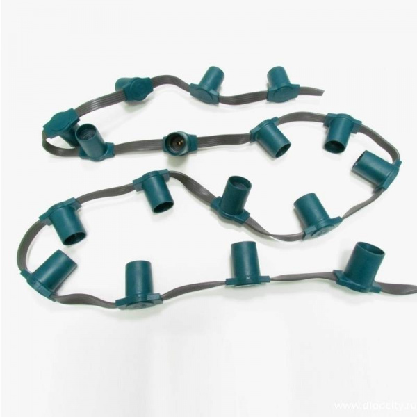 Светодиодная гирлянда Белт Лайт, 5 жил, шаг 15см, бухта 50м, IP65, патрон зеленый