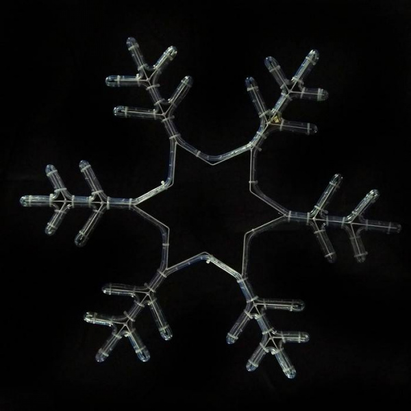 Светодиодная  Снежинка 76 * 76 см, теплый белый