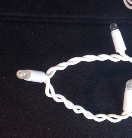 Гирлянда - бахрома  4.8 х 0.6м, белые диоды