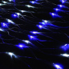 Гирлянда - сеть светодиодная 2 х 4м, белый/синий, провод каучук. IP 65