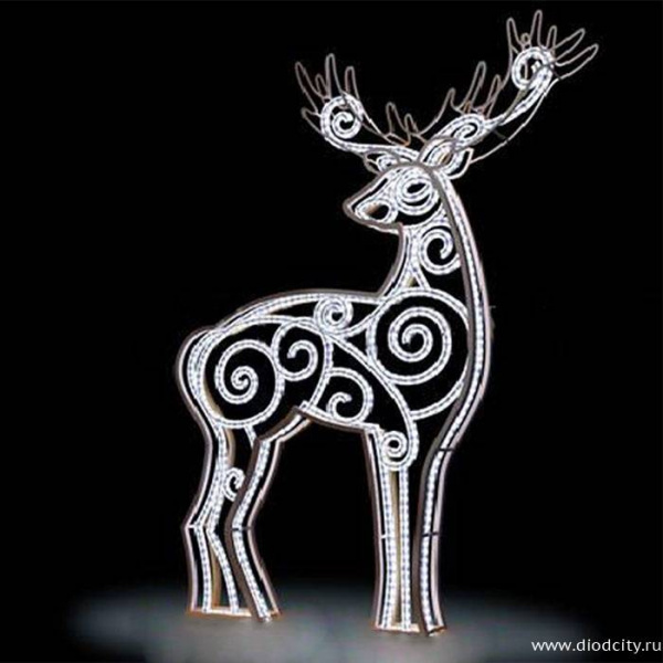 Светодиодная фигура «Олень», 200*110*12 см