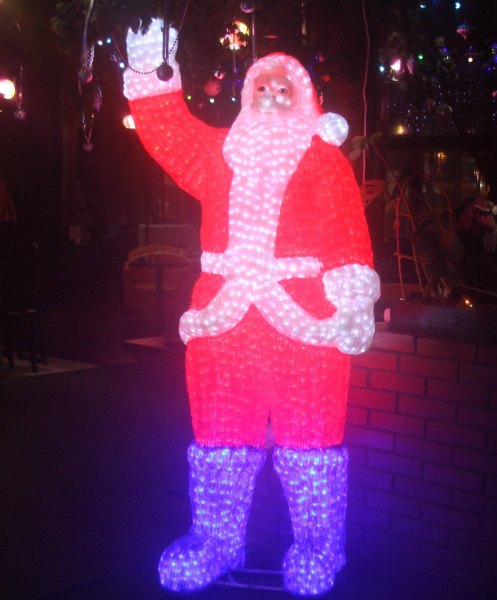 Световая акриловая фигура "Санта Клаус"  210 см